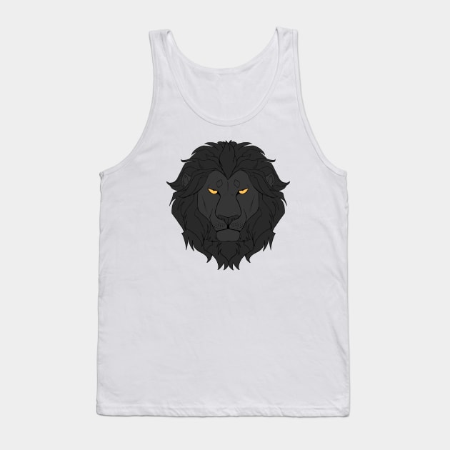 Black Lion Tank Top by Ecotone